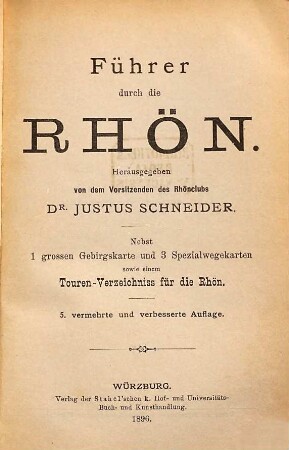 Führer durch die Rhön