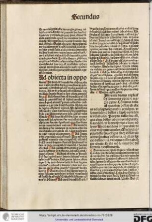 Determinatione completa de specie communis est iuxta ordinem premissum superius determinare de differentia...
