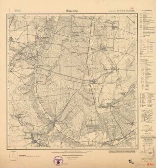1471 (alte Nr.: 269) Schurow, Meßtischblatt (4cm - Karte)