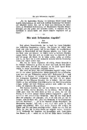 Wie wird Deklamation eingeübt?
