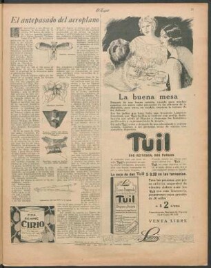 El antepasado del aeroplano