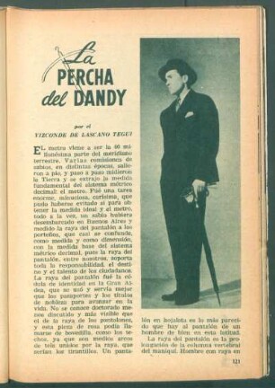 La percha del dandy