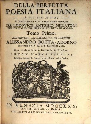 Della Perfetta Poesia Italiana, 1