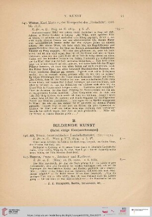 B. Bildende Kunst (Nr. 646 - 692)