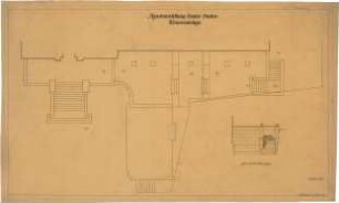 Billing, Hermann; Baden-Baden; Kunsthalle - Terrasse (Grundriss; Ansicht)