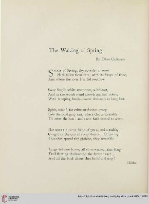 The waking of spring