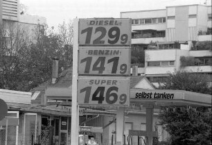 Benzinpreise an Karlsruher Tankstellen