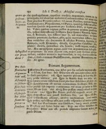 Primum Argumentum. - 22dum Argumentum.