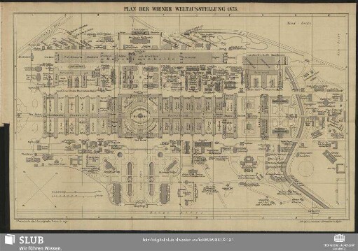 Plan Der Wiener Weltausstellung 1873