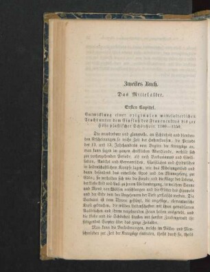 Zweites Buch. Das Mittelalter