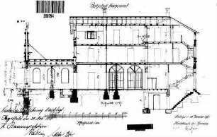 Bad Friedrichshall-Kochendorf: Empfangsgebäude Schnitt C-D