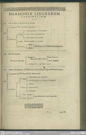 Harmoniae Linguarum Cardinalium To M