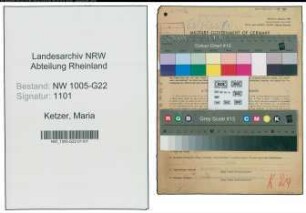 Entnazifizierung Maria Ketzer , geb. 10.03.1890 (Geschaeftsinhaberin)