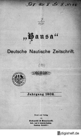 1902: 39. Jahrgang