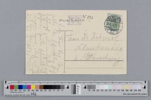 Postkarte an Ida Dehmel