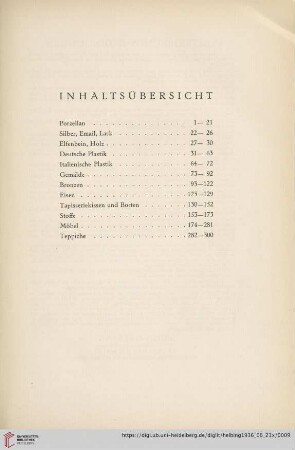 Inhaltsübersicht
