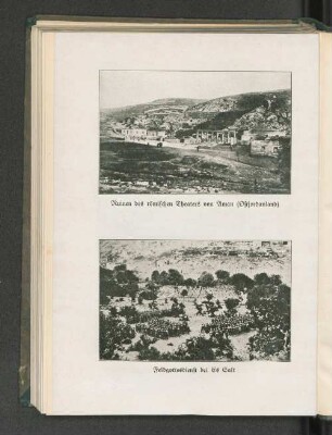 Ruinen des römischen Theaters von Aman (Ostjordanland) und Feldgottesdienst bei Es Salt