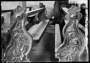 Niederrotweil Katholische Friedhofskirche Sankt Michael Kirchengestühl Wangen (18. Jahrhundert)
