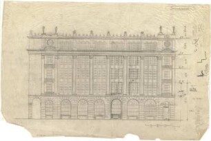 Billing, Hermann; Entwurf, Architekt unbekannt - Fassade (Ansicht)