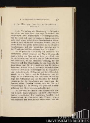 4. Im Ministerium für öffentliche Bauten