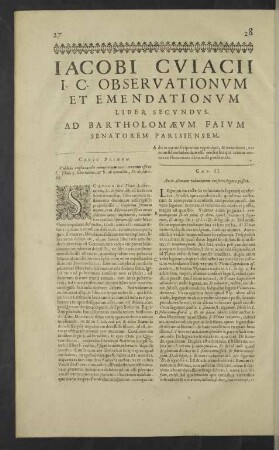 Liber Secundus.