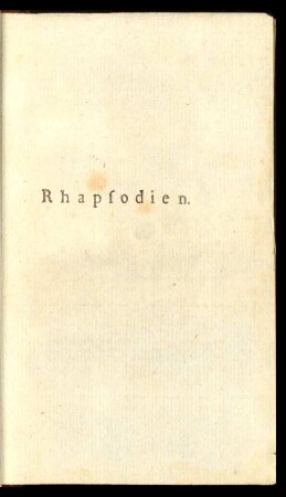 Rhapsodien