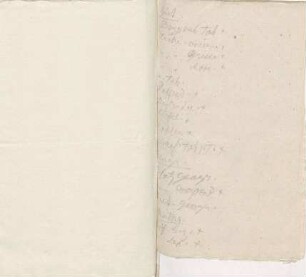 Auflistung von noch zu lesenden Werken von Karoline Luises Hand.
