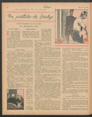 Un partido de bridge : Escena dramática en dos cuadros