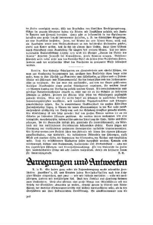 Anregungen und Antworten