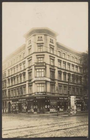 Ansichtskarte Ecke Manteuffelstraße, Reichenberger Straße