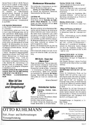 Was ist los in Blankenese und Umgebung?