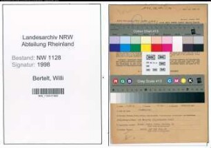 Entnazifizierung Willi Bertelt , geb. 04.04.1920 (Polizist)