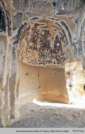 Thronender Christus mit Engel
