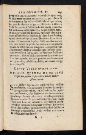 Caput Vigesimumprimum. Opinio Quinta De Origine Frisiorum ...