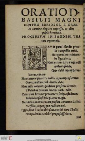 Oratio d. Basilii Magni contra Ebriosos