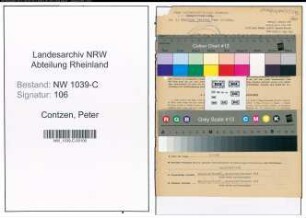 Entnazifizierung Peter Contzen , geb. 28.07.1901 (Bauinspektor)