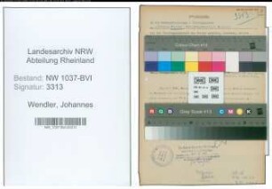 Entnazifizierung Johannes Wendler , geb. 04.12.1906 (Verw.Beamter)