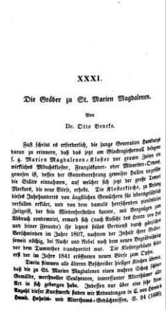 Die Gräber zu St. Marien Magdalenen.