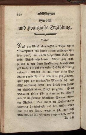 Sieben und zwanzigste Erzählung.