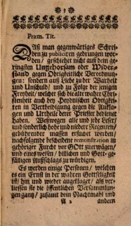 Wohlgegründete Remonstration An alle Hohe und Niedere Obrigkeiten, Wie auch An alle andere bescheidene und vernünfftige Leser, In puncto Des Gewissens-Zwanges in dem Kirchen-Wesen