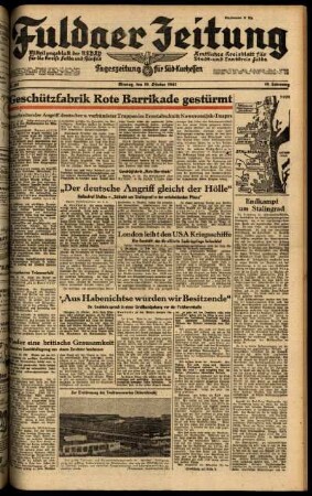 Ausgabe vom Montag, den 19. Oktober 1942.