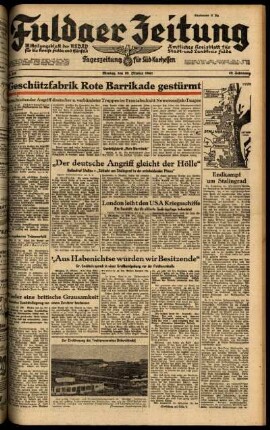 Ausgabe vom Montag, den 19. Oktober 1942.