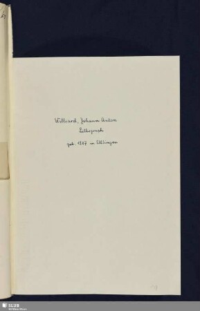 118-119. Williard, Johann Anton