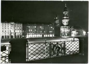 Dresden. Altmarkt und Kreuzkirche