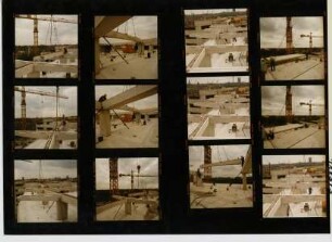 Platzbebauung Hauptbahnhof Düsseldorf Ostseite - Parkhaus, 1985