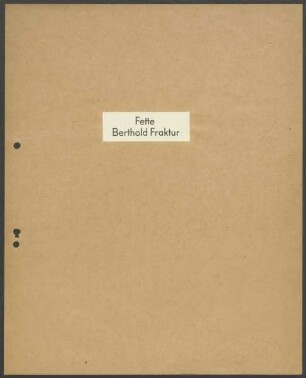 Schriftproben und Bestellungen des Schrifttyps "Berthold-Fraktur, fett"