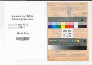 Entnazifizierung Else Mund , geb. 26.07.1892 (Lehrerin)
