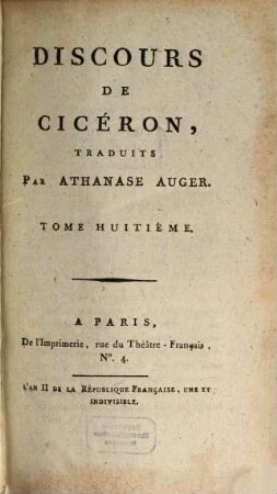 De La Constitution Des Romains Sous Les Rois Et Aux Tems De La République, 8