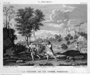 Galerie du Musée Napoléon / publiée par Filhol et rédigée par Joseph Lavallée, Paris : Filhol, 1804-1813, Band 4., Die Trauben des verheissenen Landes; (Taf.238)