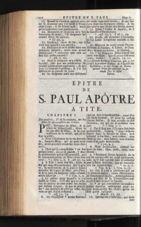 Epitre De S. Paul Apôtre A Tite
